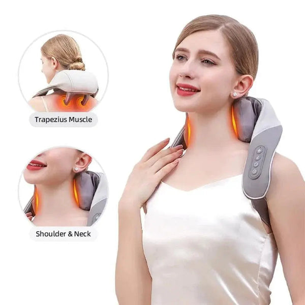 مساج رقبة وكتف كهربائي قابل للشحن | Neck & Shoulder Massager Rechargeable